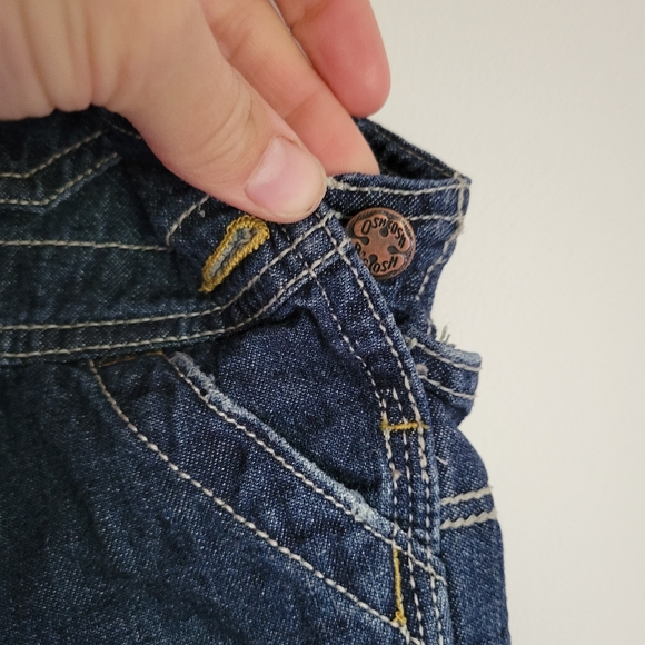 Denim Overall Shorts for Kids, Size: 6-9 Months - Picture 5 of 11